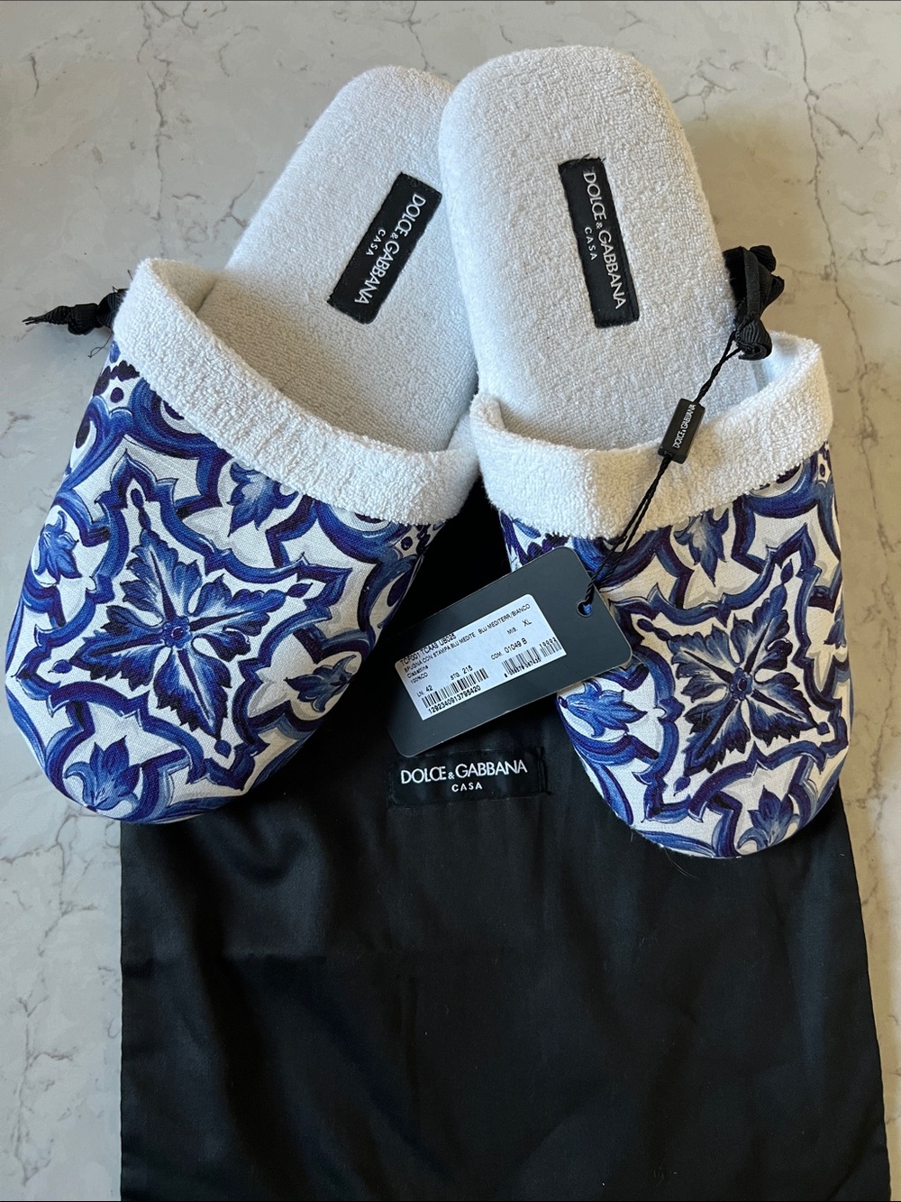 Dolce and Gabbana house slippers